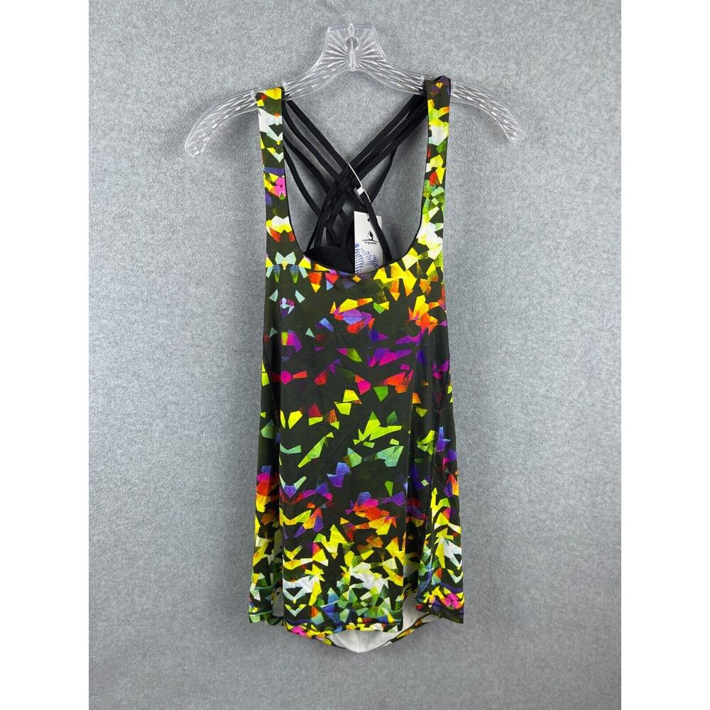 NEW Icyzone Women's Swim Tank Top Sleeveless Shirt, Multicolor, Small